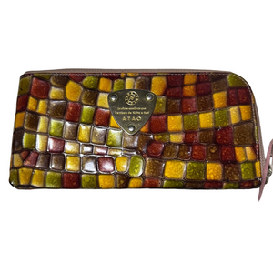 Multicolor Crocodile Pattern Wallet